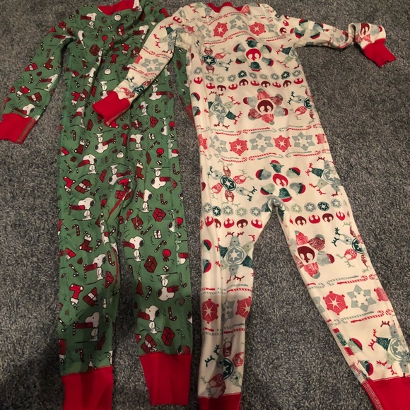 Hanna Andersson holiday Zip PJ’s - Picture 1 of 2